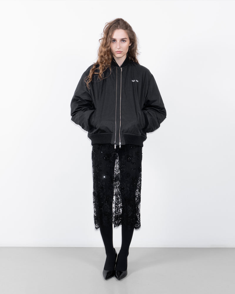 Double zip bomber jacket