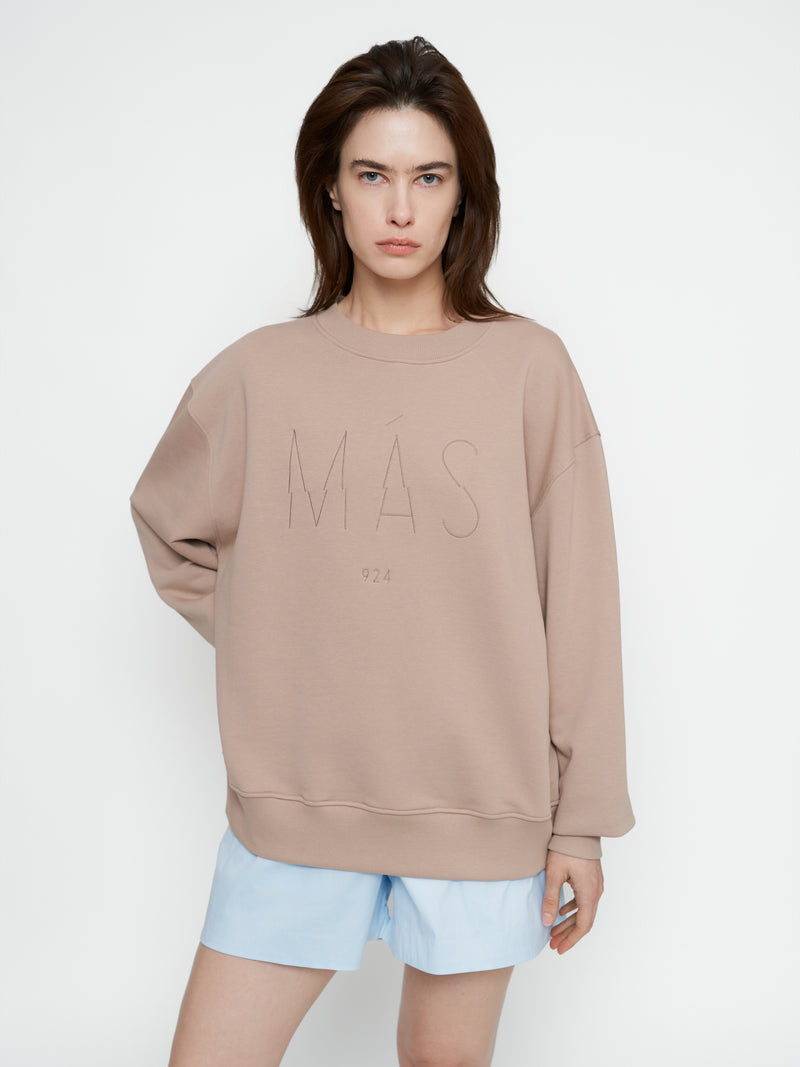 Unisex nude spalvos džemperis