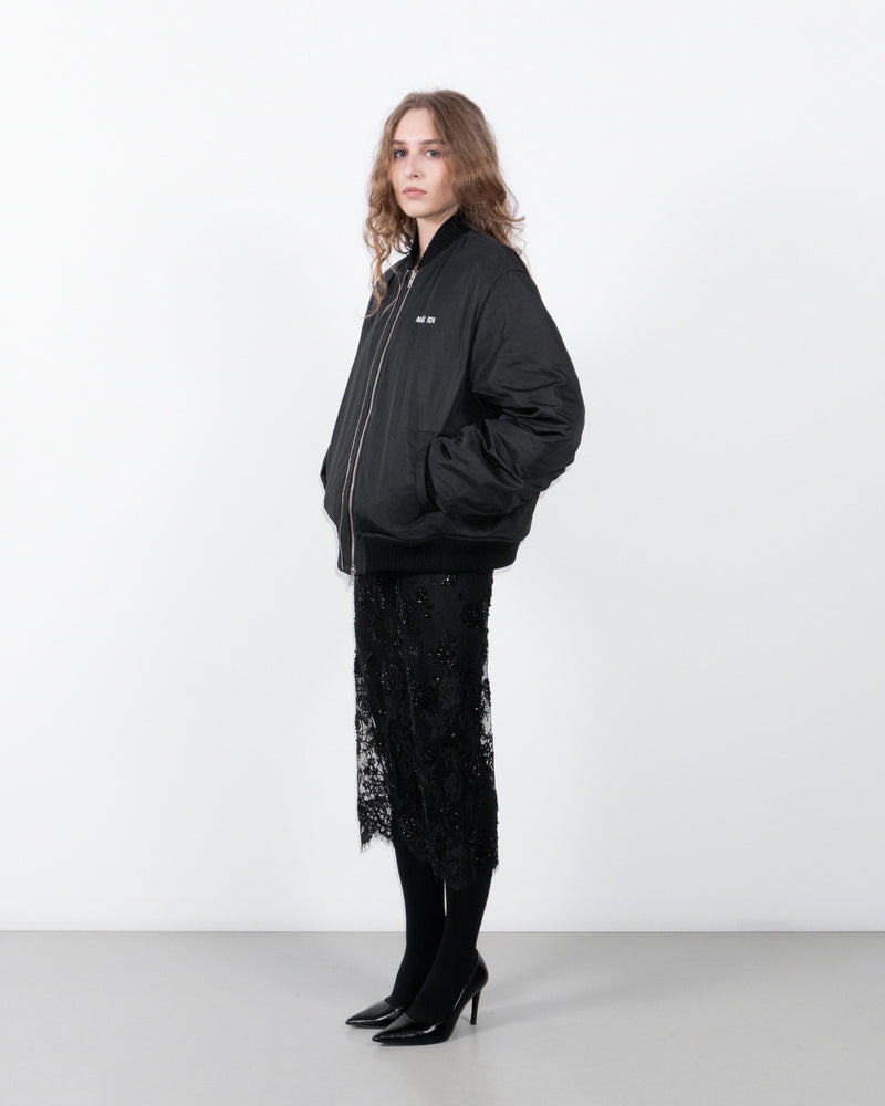 Double zip bomber jacket