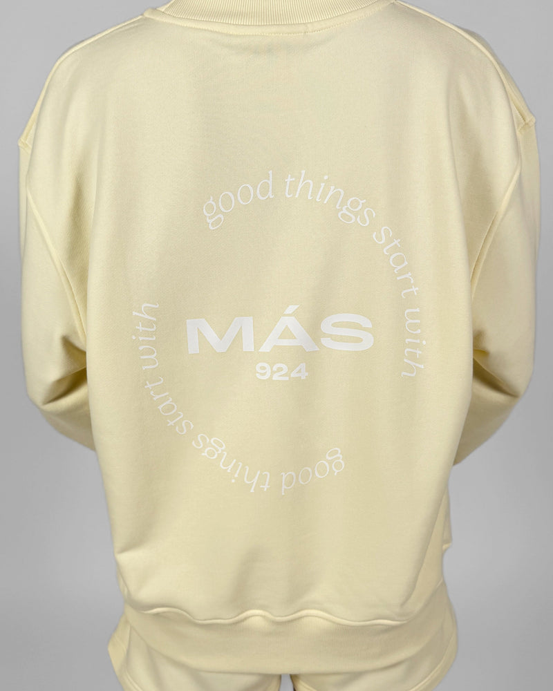 Pastel yellow sweatshirt