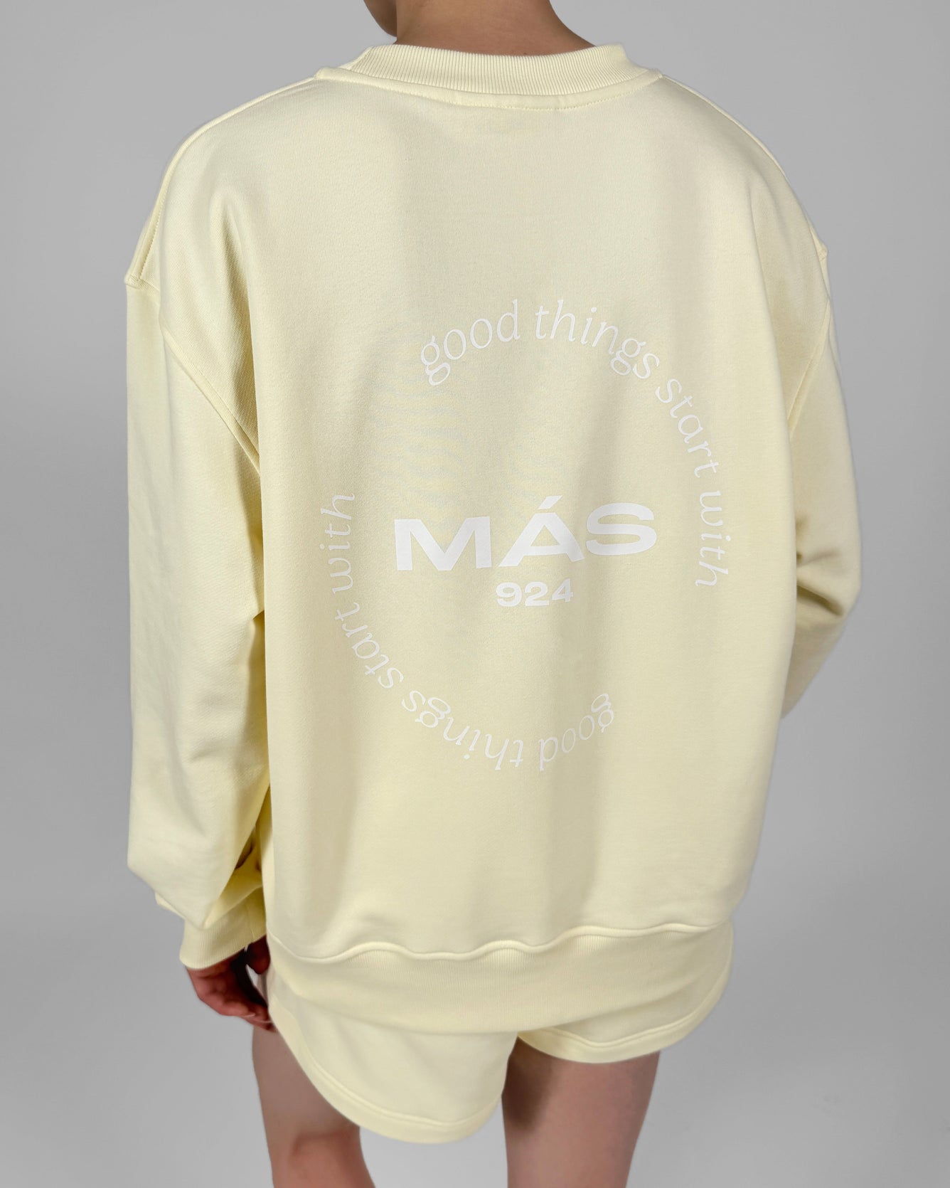 Pastel yellow sweatshirt