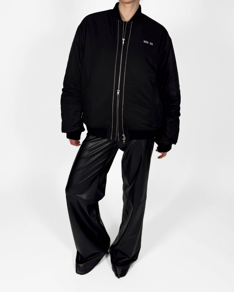 Double zip bomber jacket