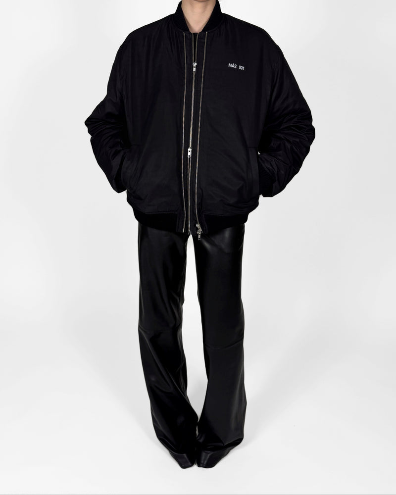 Double zip bomber jacket