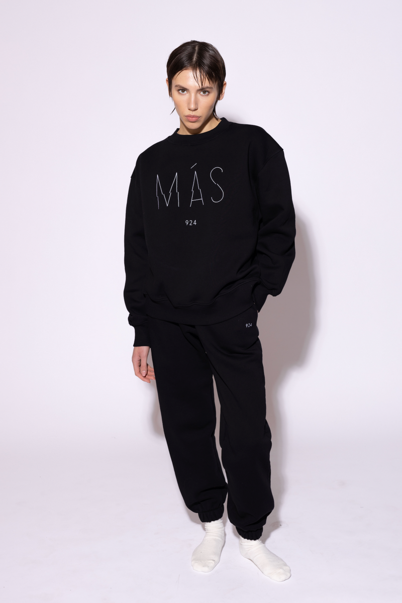 Unisex black sweatshirt