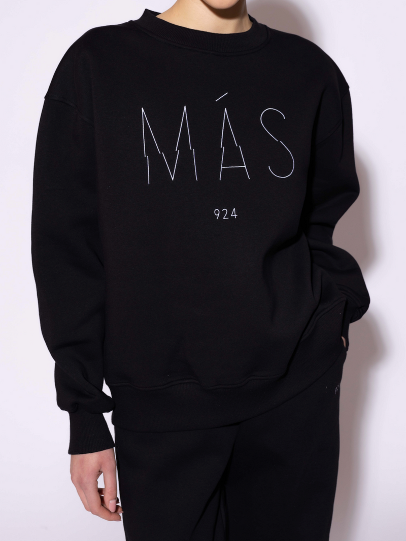 Unisex black sweatshirt