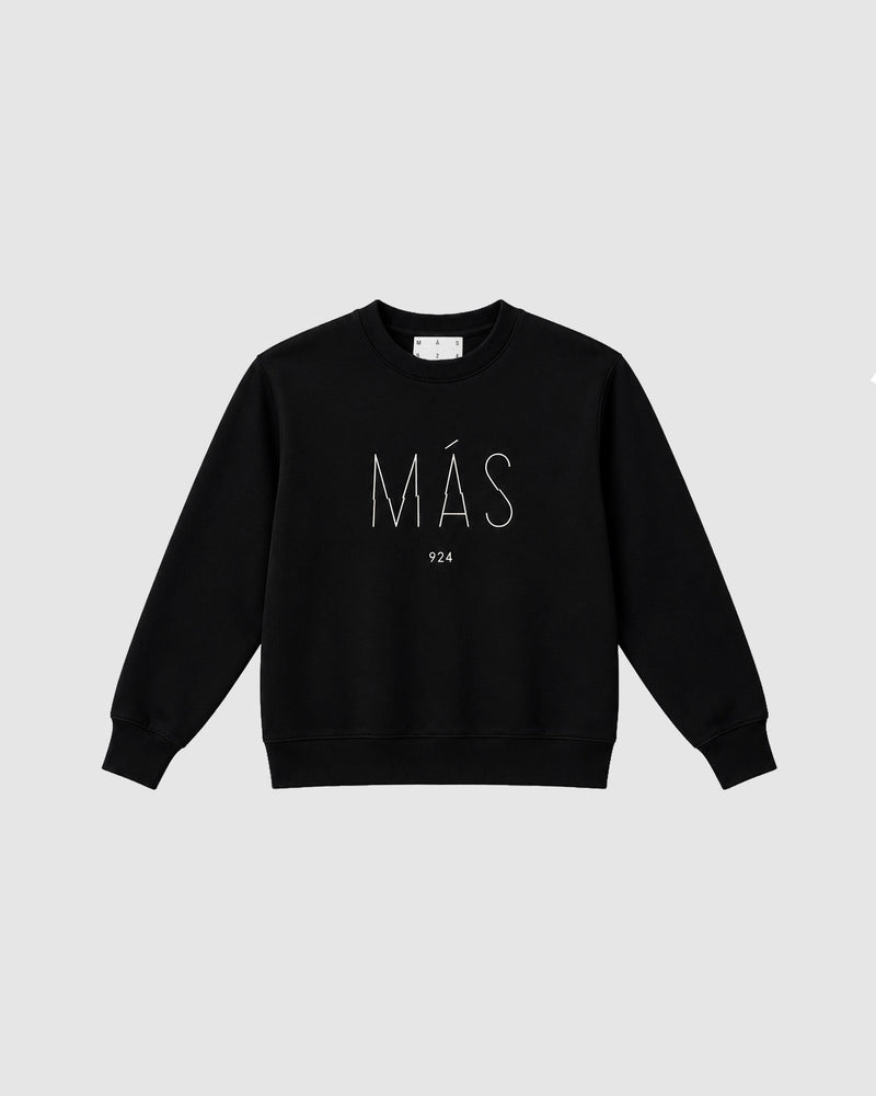 Unisex black sweatshirt