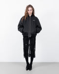 Double zip bomber jacket