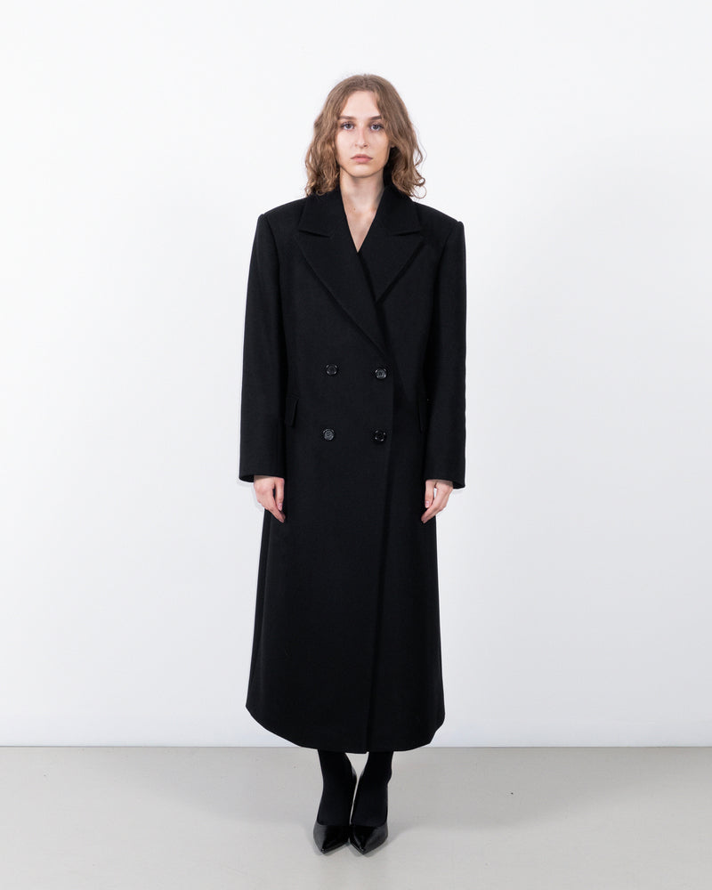 Black wool coat