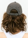 Grey denim cap