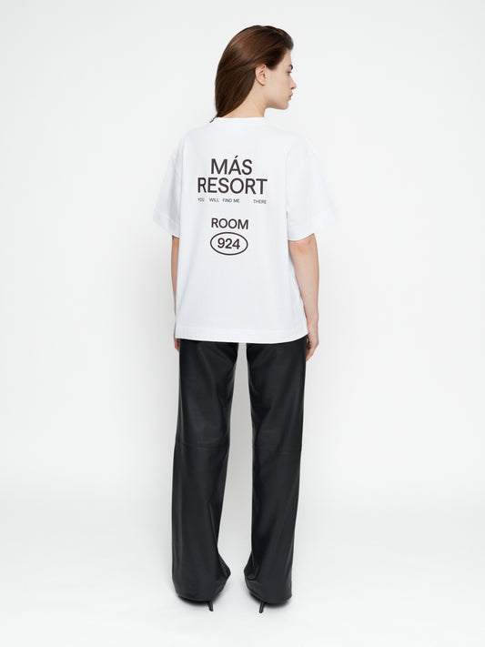 Resort balti marškinėliai