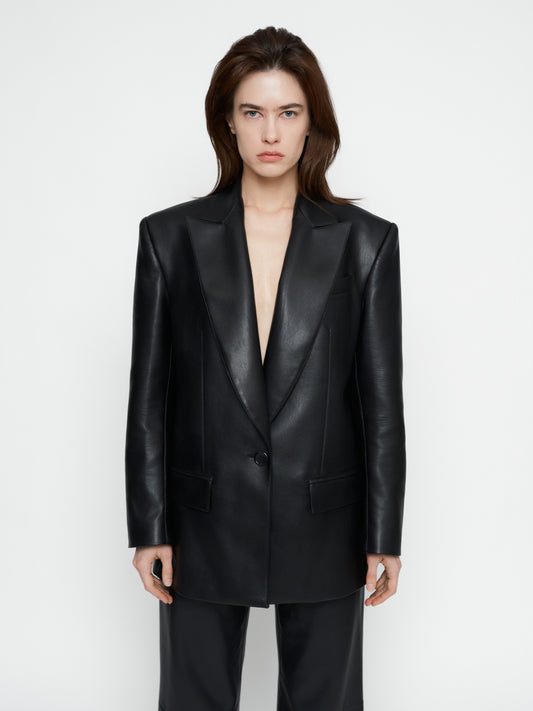 Klasikinis odinis švarkas