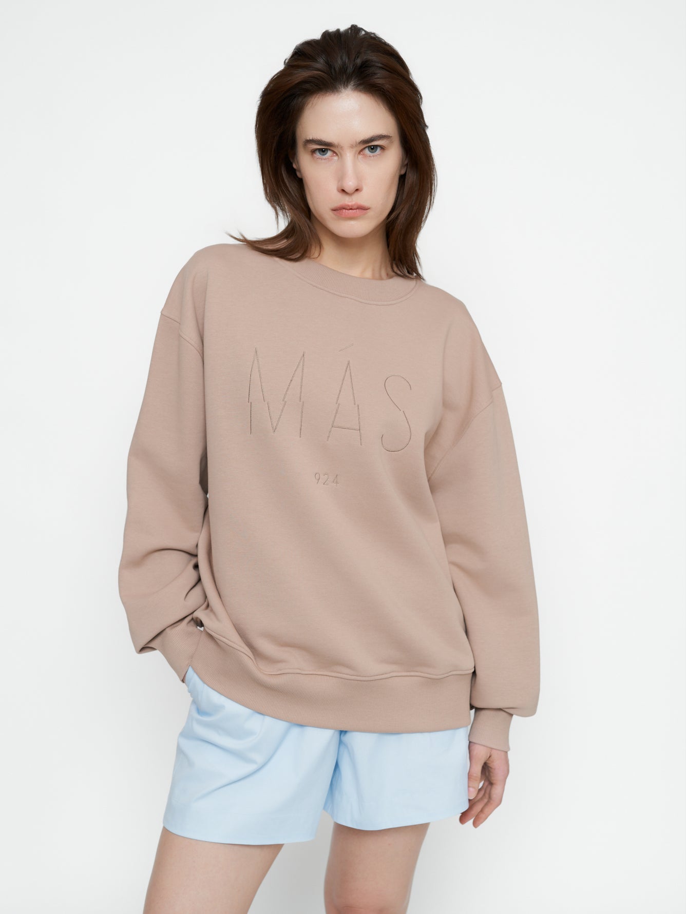 Unisex nude spalvos džemperis