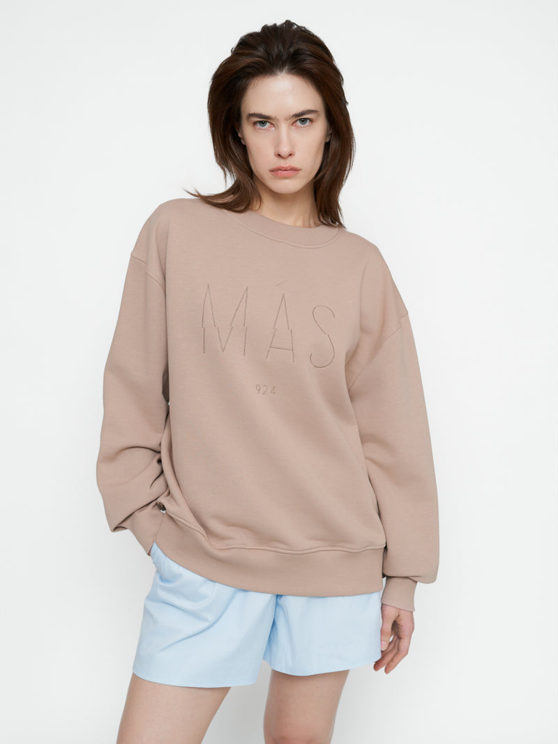 Unisex nude spalvos džemperis