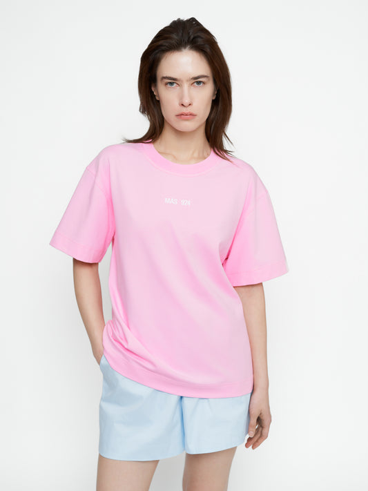 Rožiniai studio marškinėliai