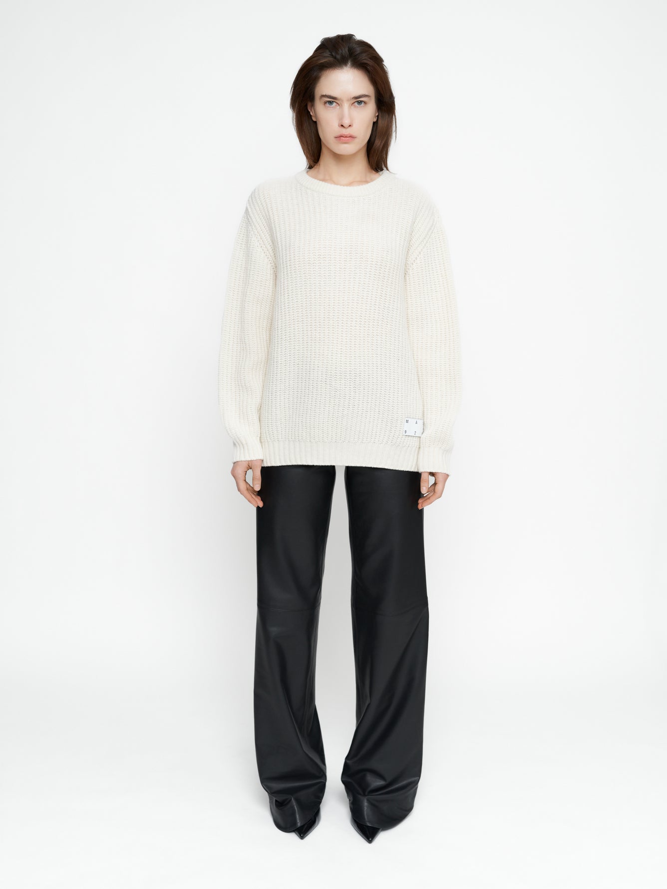 Milk merino wool sweater