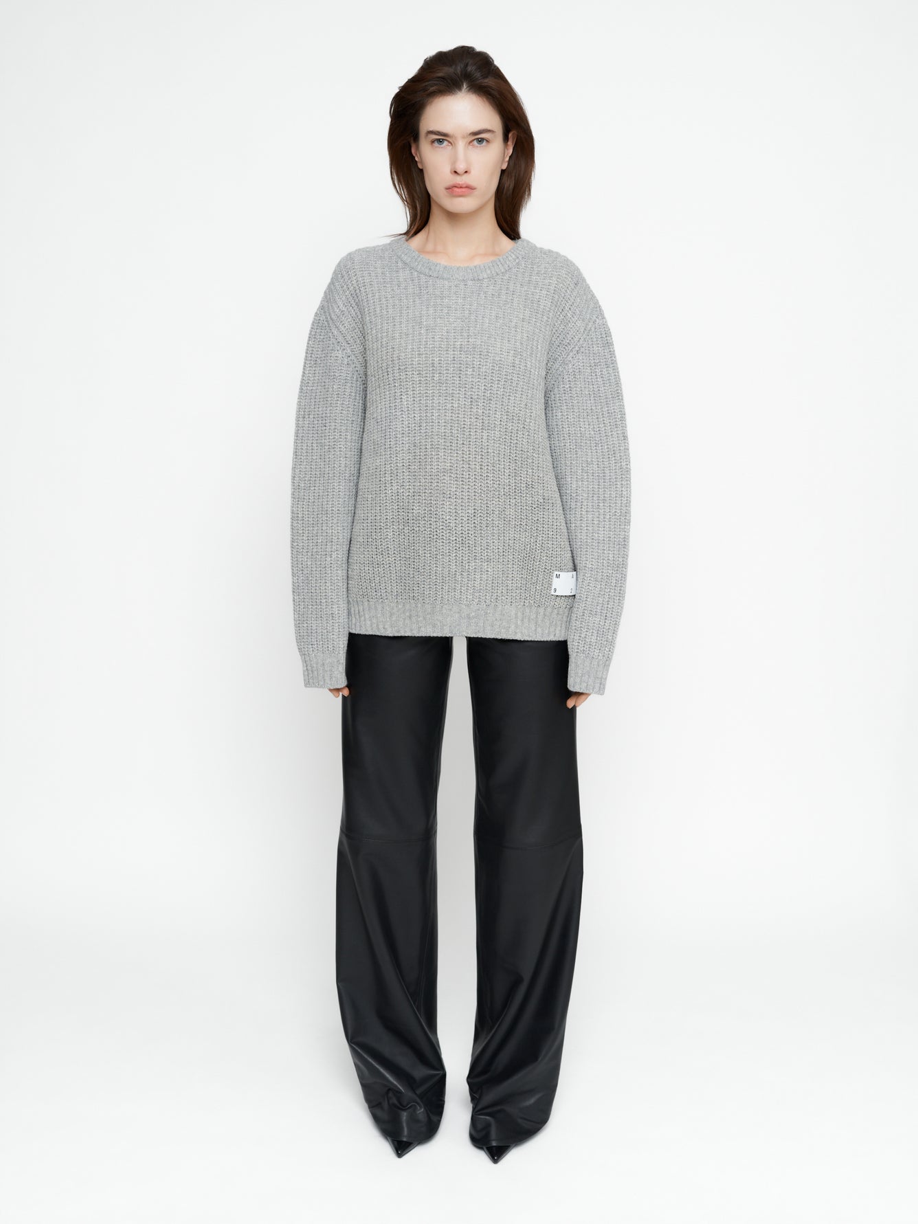 Grey merino wool sweater