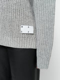 Grey merino wool sweater