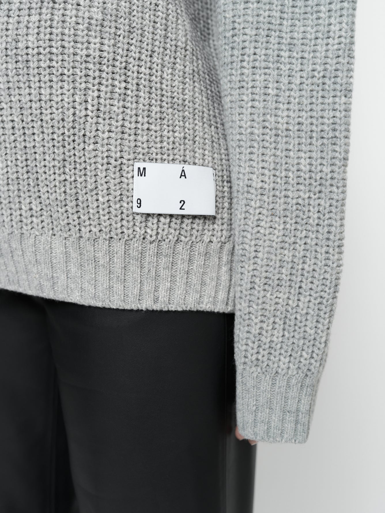 Grey merino wool sweater