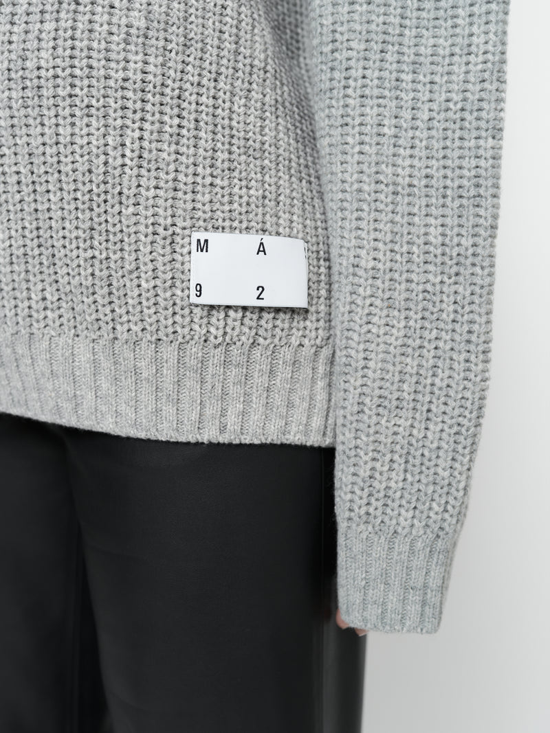 Grey merino wool sweater