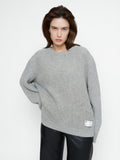 Grey merino wool sweater