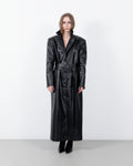 Crocodille leather coat