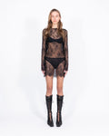 Sheer lace dress