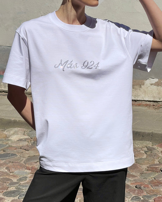 Crystal logo white t-shirt