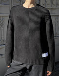 Black merino wool sweater