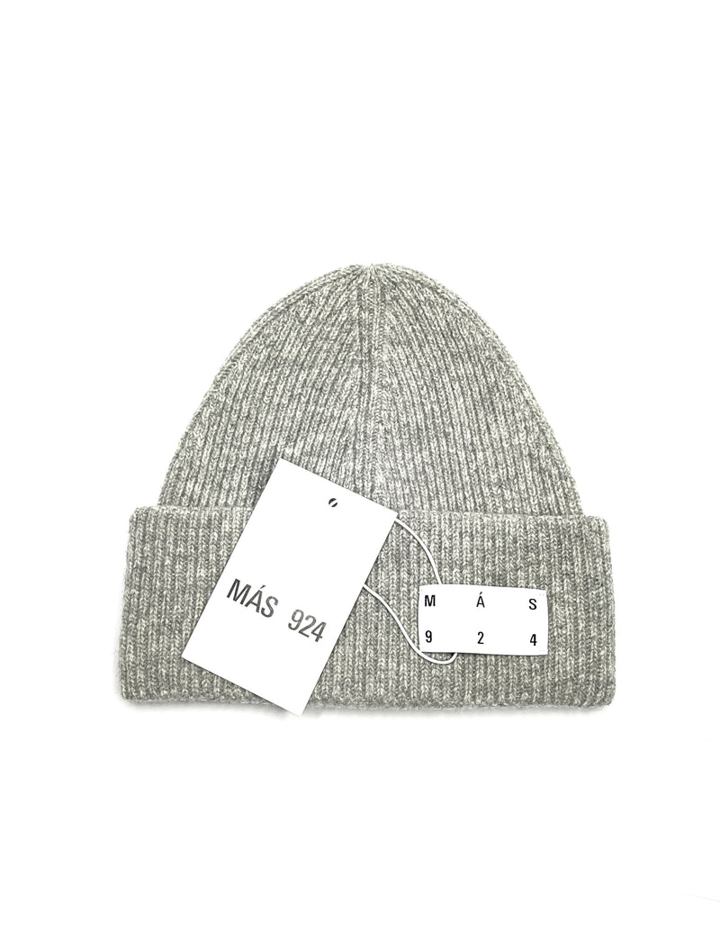 Grey wool beanie