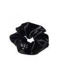 Black silk scrunchie