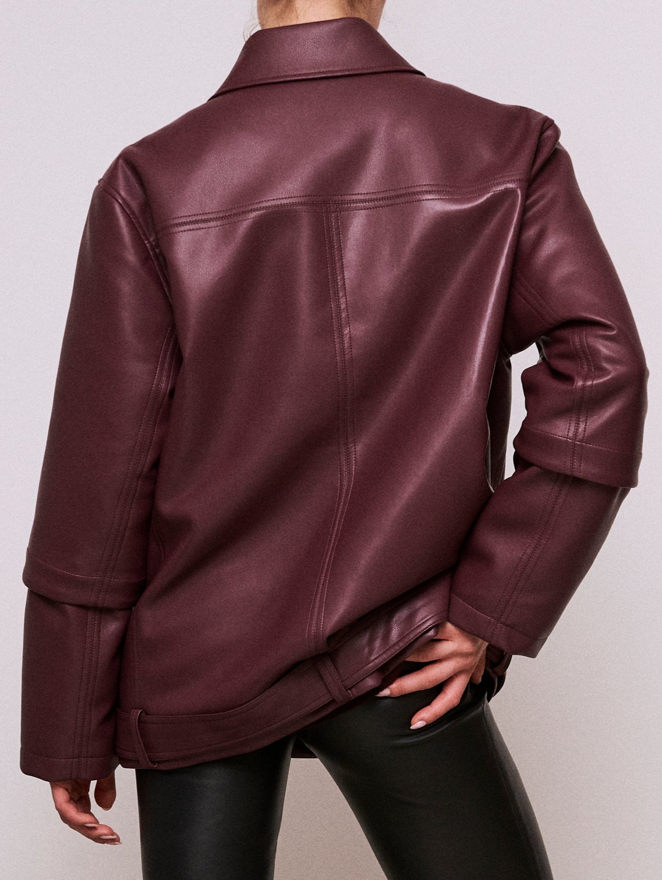 Bordo leather jacket