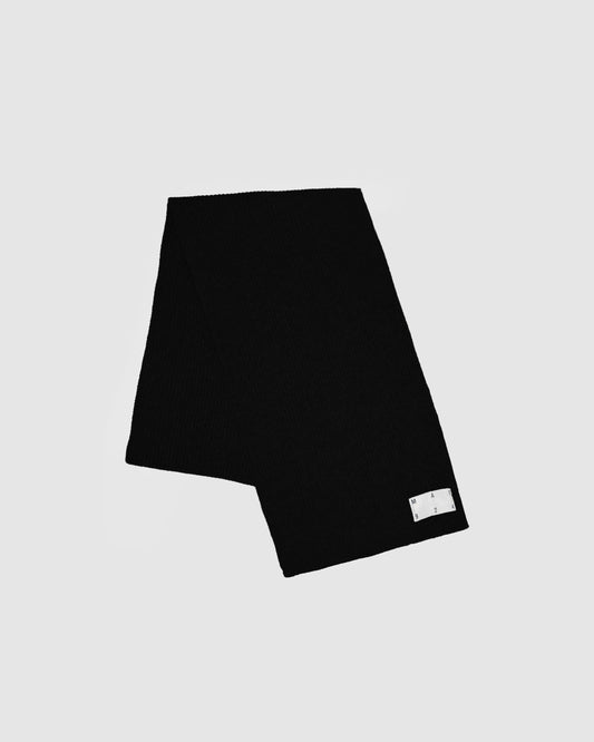 Black wool scarf