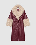 Bordo leather coat