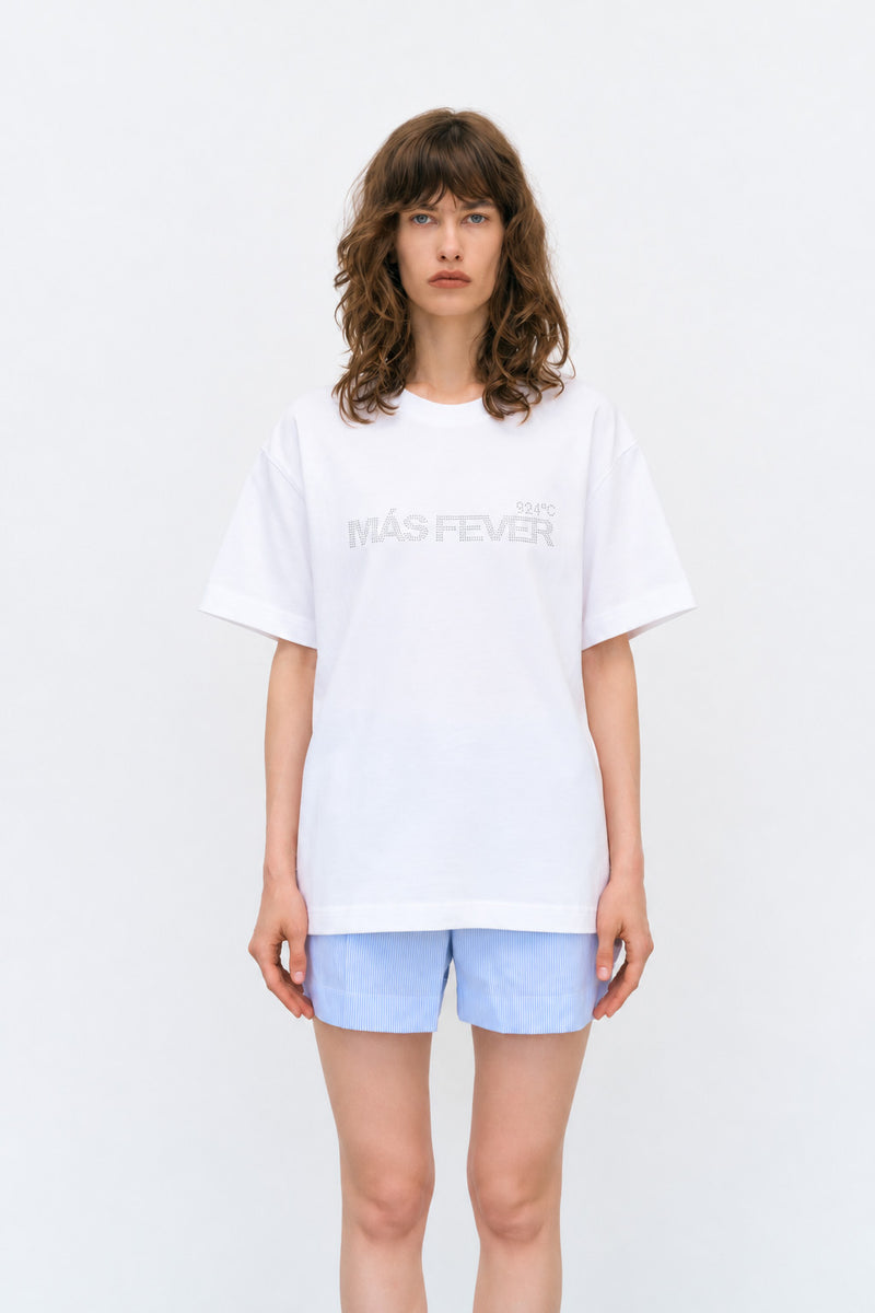 Fever crystal white t-shirt