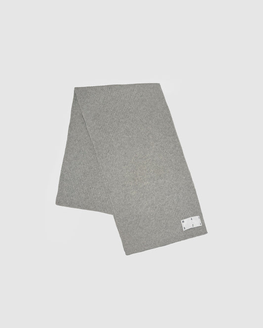 Grey wool scarf