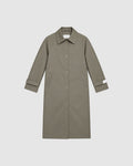 Moss green trench coat