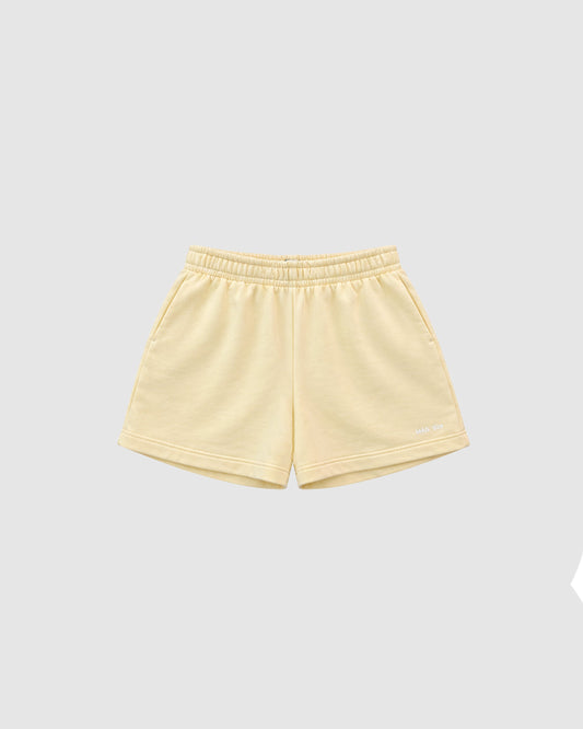 Jersey pastel yellow shorts